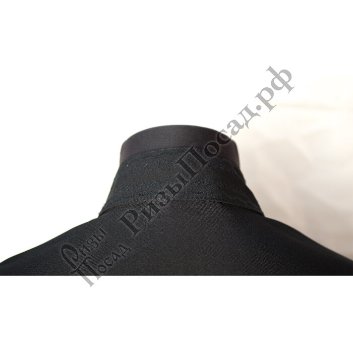 Ряса греческая мужская черная, ткань габардин